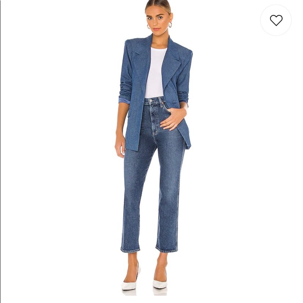 Agolde high waist straight leg